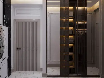 HALL DESIGN  MODERN LUXURY CONCEPT 3D model