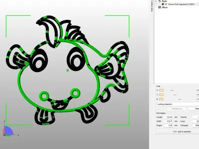 Aqua Feeder Clown Fish-01 3D print model