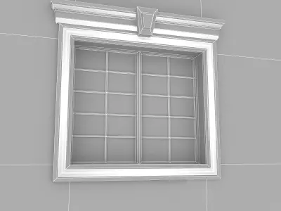 Window Frame 10 Low-poly 3D model