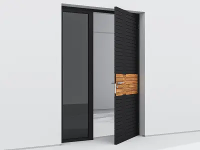 Aluminium door 112 3D model