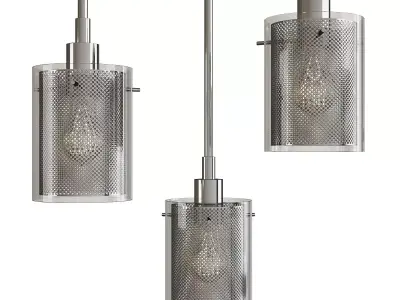 Grid Mini Pendant Light Low-poly 3D model