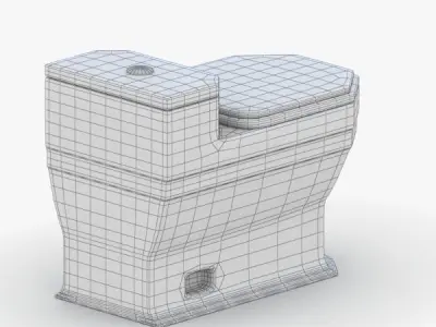1532 - Toilet Low-poly 3D model