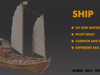 Chinese Ship 3D model