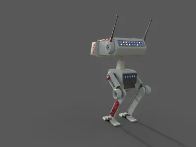 BD Droid Low-poly 3D model