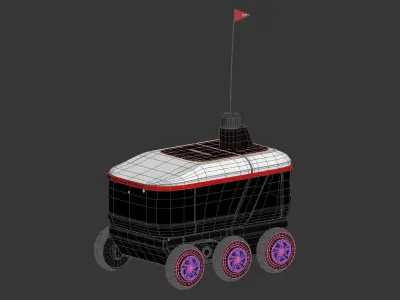 Yandex Delivery Robot 3D model