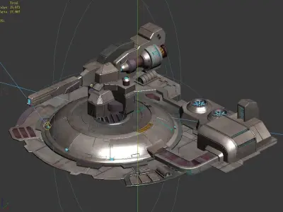 Mechanical Building - Fleet Turret 01 3D model