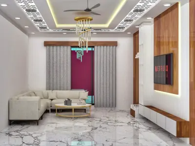Modern Living Room 3 D Desing 3D model