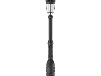 lantern black 3D model