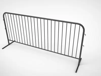 road barrier type steel 3D model