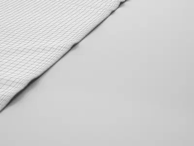 carpet-2 rug with stripes Low-poly 3D model