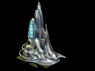 City State Building - Fleet Robot Factory 05 3D model