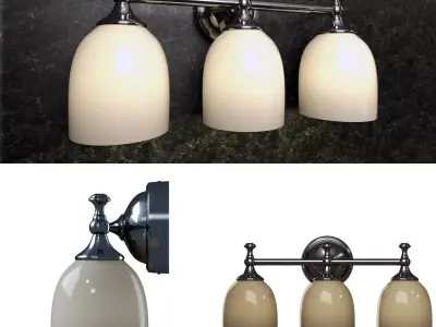 Pottery barn Mercer Triple Sconce 3D model