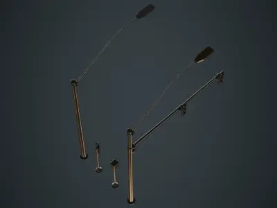 Stop Light 1A Low-poly 3D model