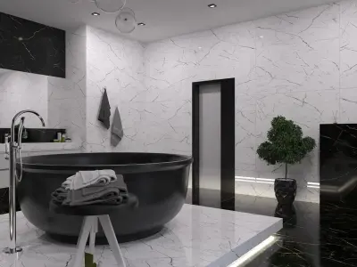 Bathroom 12 Low-poly 3D model