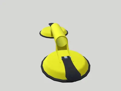 Vaccum Hooks Low-poly 3D model