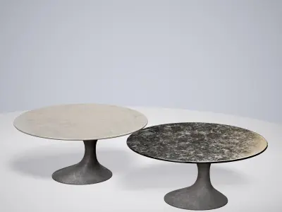 Coffee Table ar vr optimized Low-poly 3D model