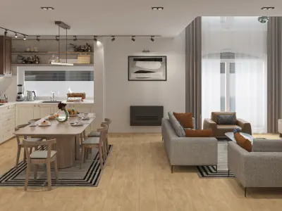 3d Interior House  - Scandinavian Style  039 3D model