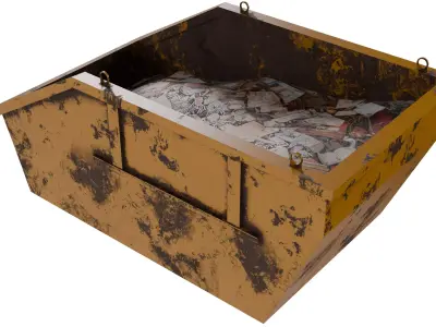 Trash Container V1 Low-poly 3D model