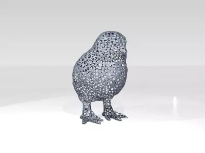 Chick Voronoi 3D model