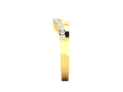Solitaire Engagement Wedding Diamond Ring 3D print model 5