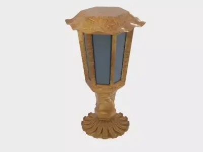 Purely Solar Fence Light 3D model