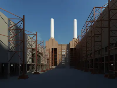 Battersea Power Station - London 3D model