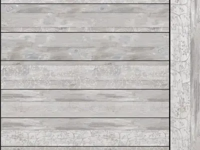 Decovita New Woodart Ivory 200x1200 Set 2 3D model