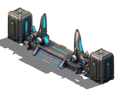 Different dimension - architecture - city gate 3D model