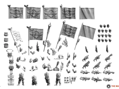 Universal Guard - Command Squad Builder 3D print model