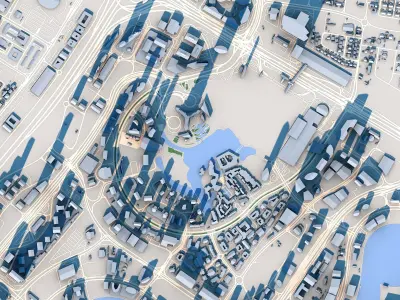 Burj Khalifa Skyscraper in Dubai United Arab Emirates 3D model