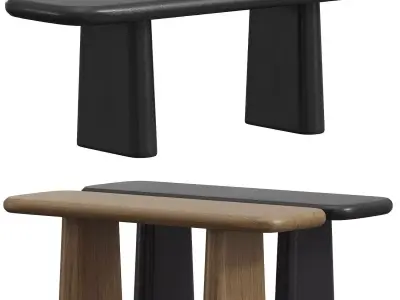 Nera Dining Bench Lulu and Georgia 3D model