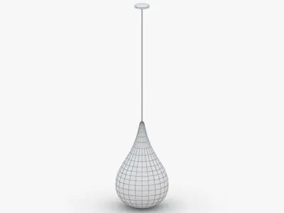 1505 - Hanging Lamp Low-poly 3D model