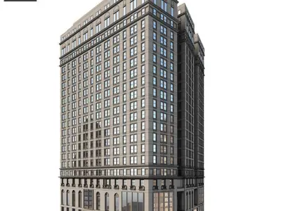 Highpoly Buildings 3D model