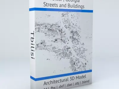 Tbilisi Streets and Buildings 3D model