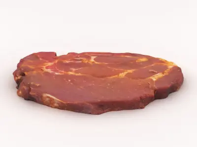 Raw Uncooked Steak 3D model