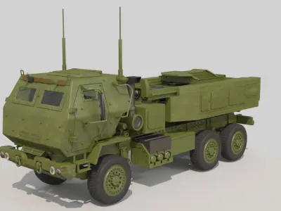 HIMARS Style Military Truck M142 3D model