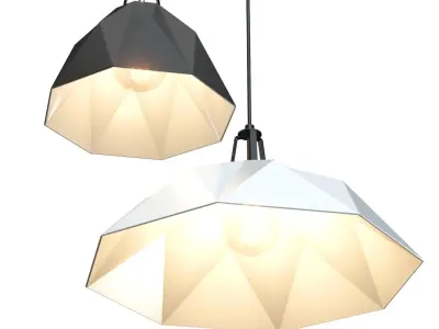 Crate and Barrel - Maddox Faceted Pendant 3D model