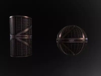 SciFiFloor two metal cylinders Texture