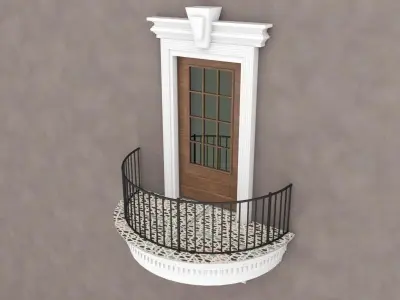 Balcony Door 7 3D model