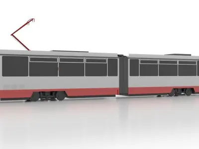Tatra KT4DMC Low Low-poly 3D model