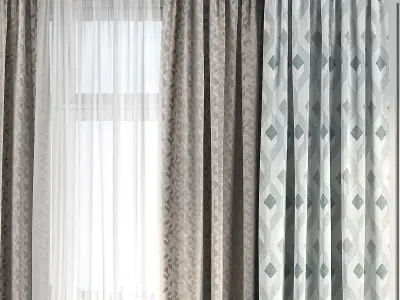 Curtain Set 146 3D model