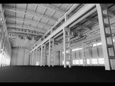 Factory Building- Vol 02- High detail 3d models Low-poly 3D model