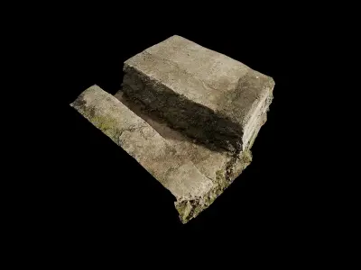 Anydrafts Street gutter 04 Low-poly 3D model