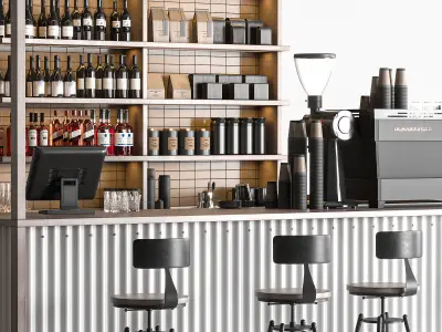 Cafe Bar 3D model