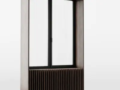 Modern windows 2 3D model