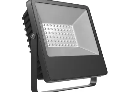 Low Poly Flood Light Low-poly 3D model