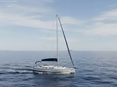 boat 3D model sailboat 3D model