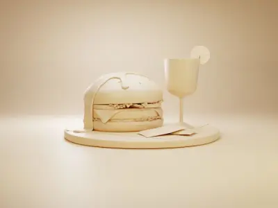 Burger 3D model