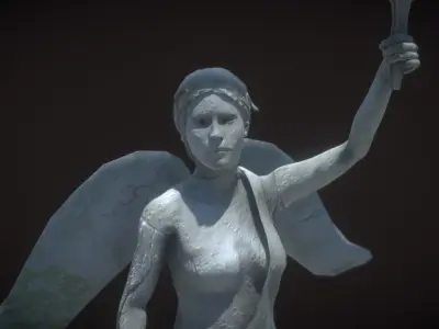 Lucy Statue Low-poly 3D model