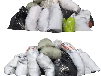 Ultra realistic pile of Garbage 3D model